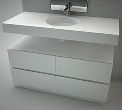 Muebles de baño de Corian