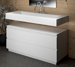 Muebles de baño de Corian