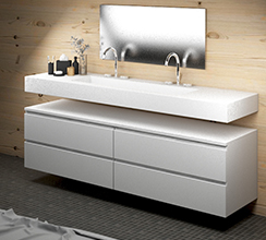 Muebles de baño de Corian