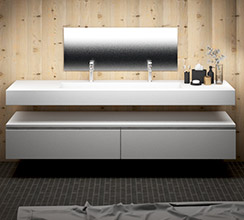 Muebles de baño de Corian