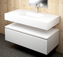 Muebles de baño de Corian